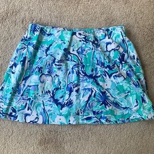 Lily Pulitzer mini skirt blue